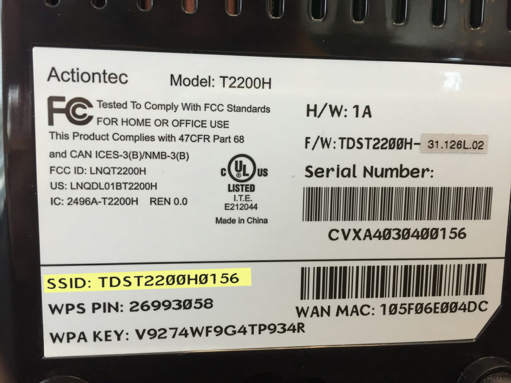 Where is my WiFi password and SSID? TDS Home