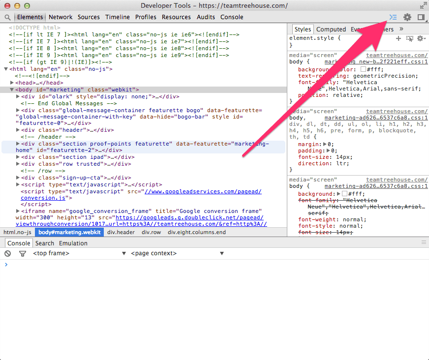 How to Use the Browser Developer Tools Console [Article] Treehouse Blog