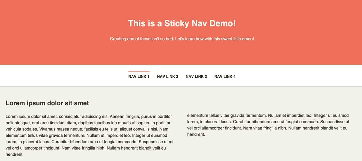 How to Create a Sticky Navigation [Article] Treehouse Blog