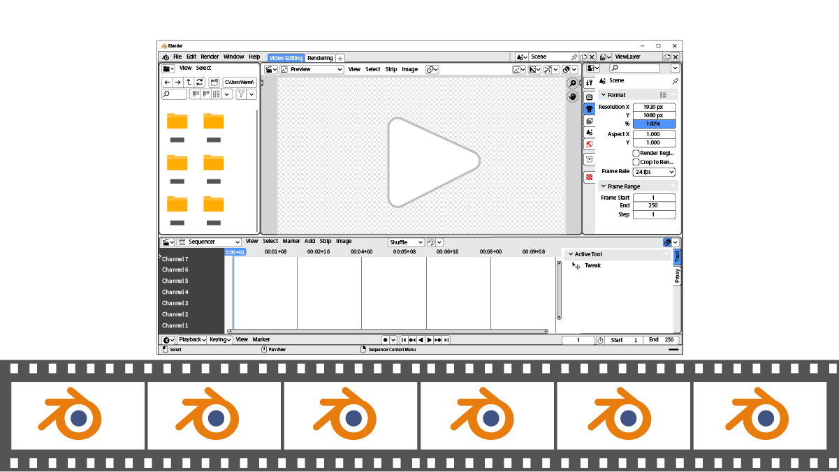Parts of the Blender Video Editing Window TechnoKids Blog