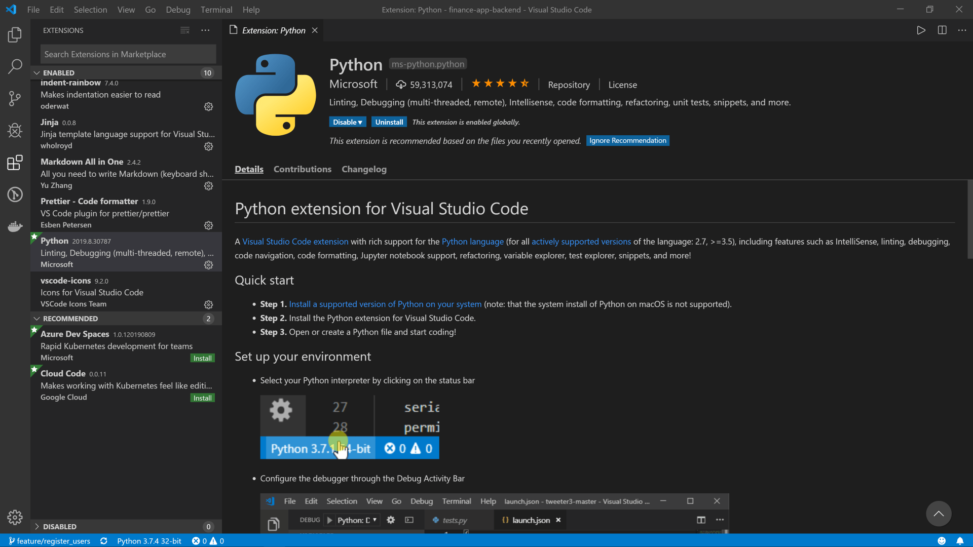 Visual studio code python parameters ftemaniac