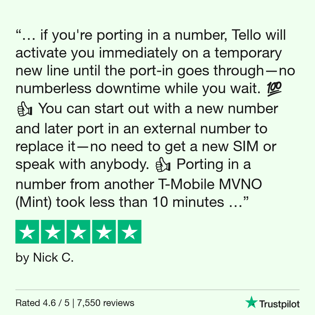 Everything you need to know about porting your number to Tello Mobile