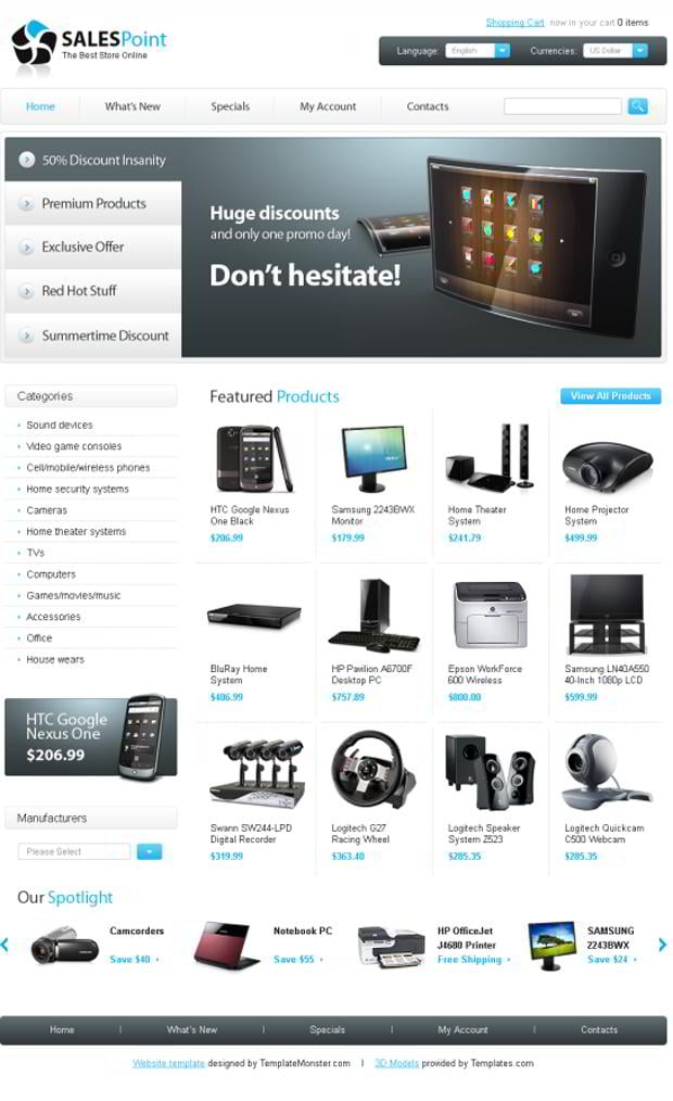 60 Modern and Professional Looking yet Free XHTML/CSS site Templates