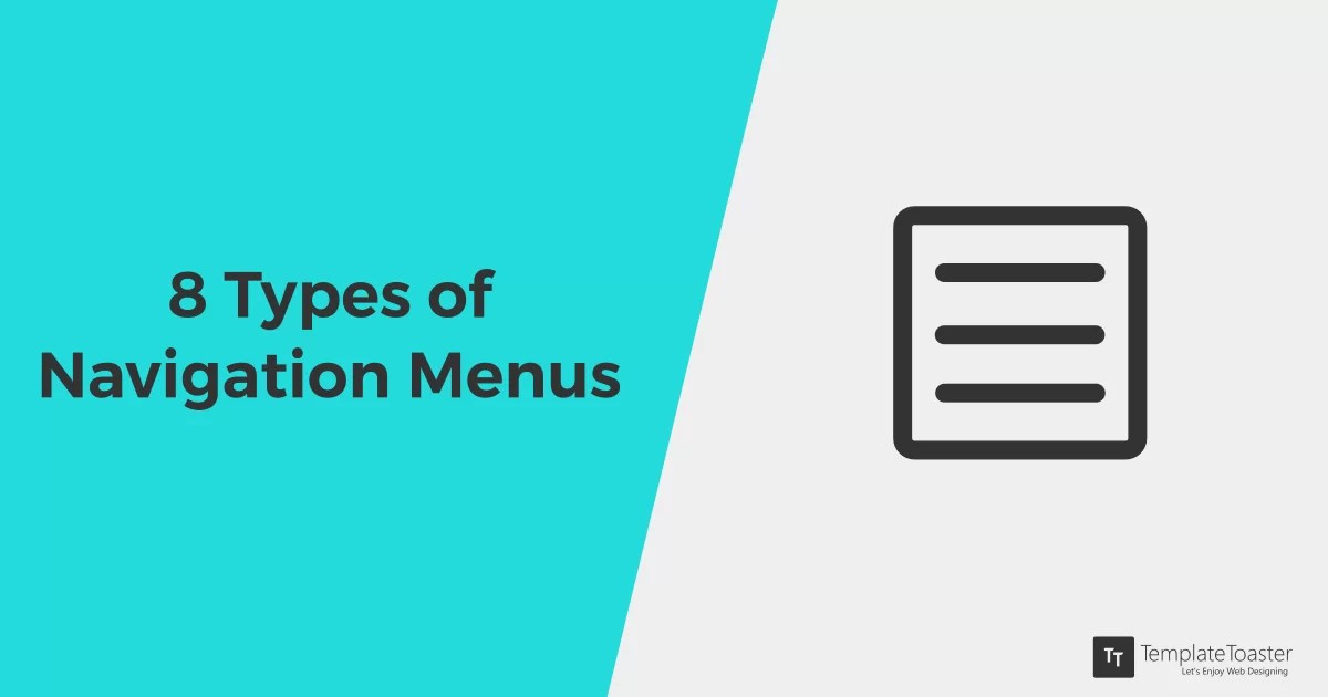 8 Types of Modern Navigation Menus for sites