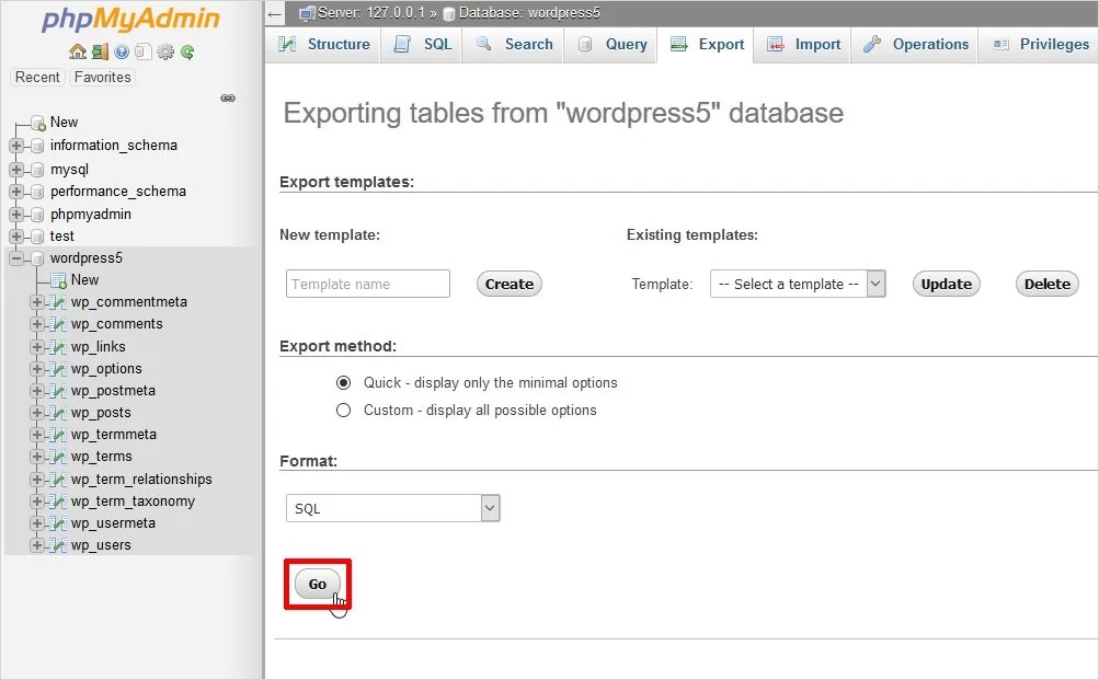 XAMPP phpMyAdmin How to Create Database and Tables
