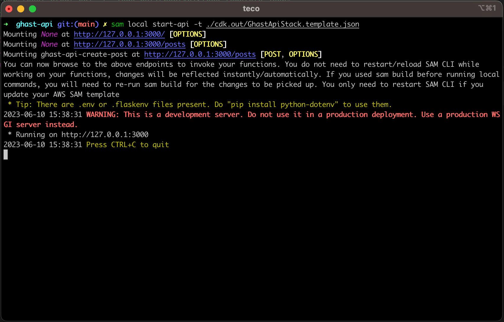 Create a REST API with AWS Lamda & API Gateway using AWS CDK
