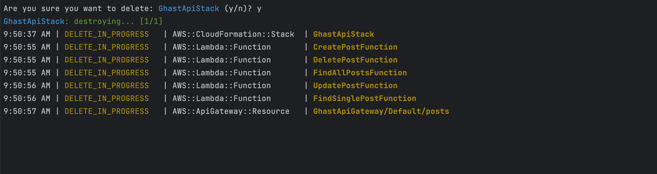 Create a REST API with AWS Lamda & API Gateway using AWS CDK