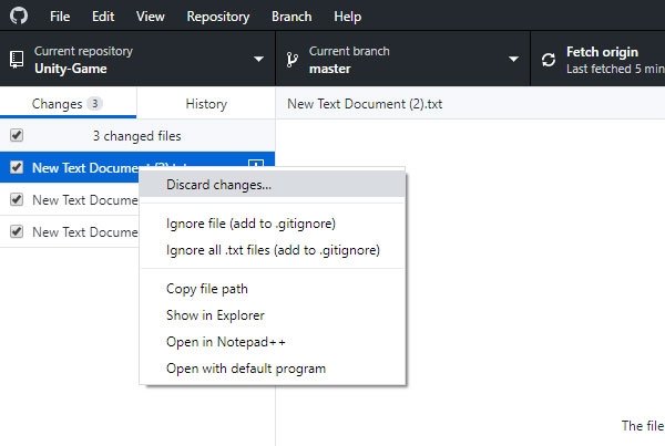 Using GitHub Desktop as your source control repository in Unity