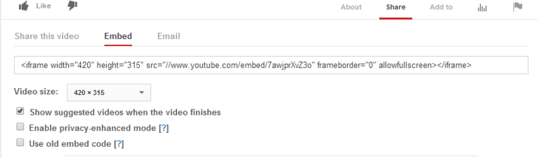 image of embed code to add video to powerpoint