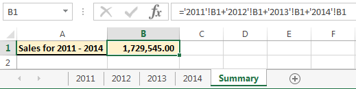 summing cells without 3d sum