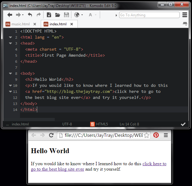 Basics of HTML Links - The JayTray Blog
