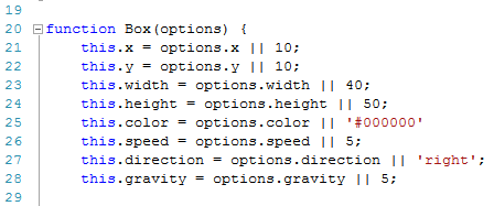 image showing line added for gravity property