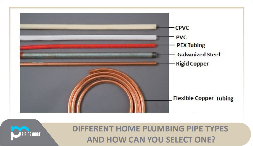 Different Home Plumbing Pipe Types and How Can You Select One? ThePipingMart Blog