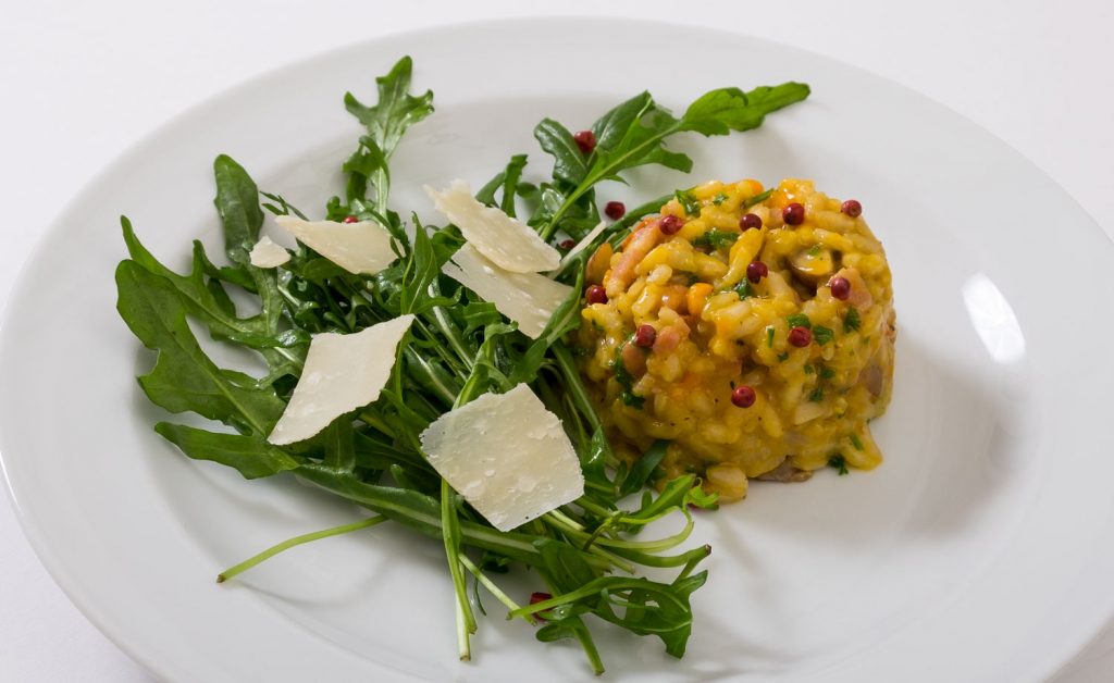 KürbisPilz Risotto an Rucola Volksküche RISOTTO Rezepte