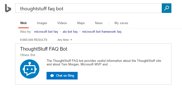 Stand out in search results add a bot to Bing! Part 3 Configuring Stand out in search results add a bot to Bing! Part 3 Configuring
