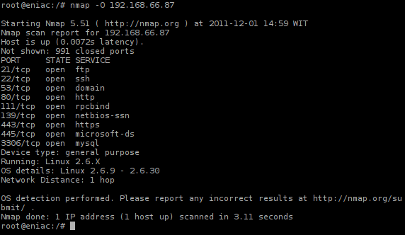 OS Fingerprinting dengan nmap