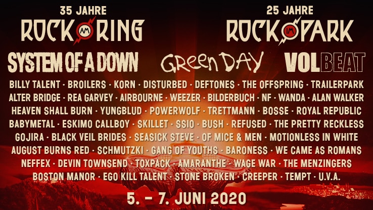 Rock am Ring & Rock im Park 2020 LineUp füllt sich Ticketmaster Blog