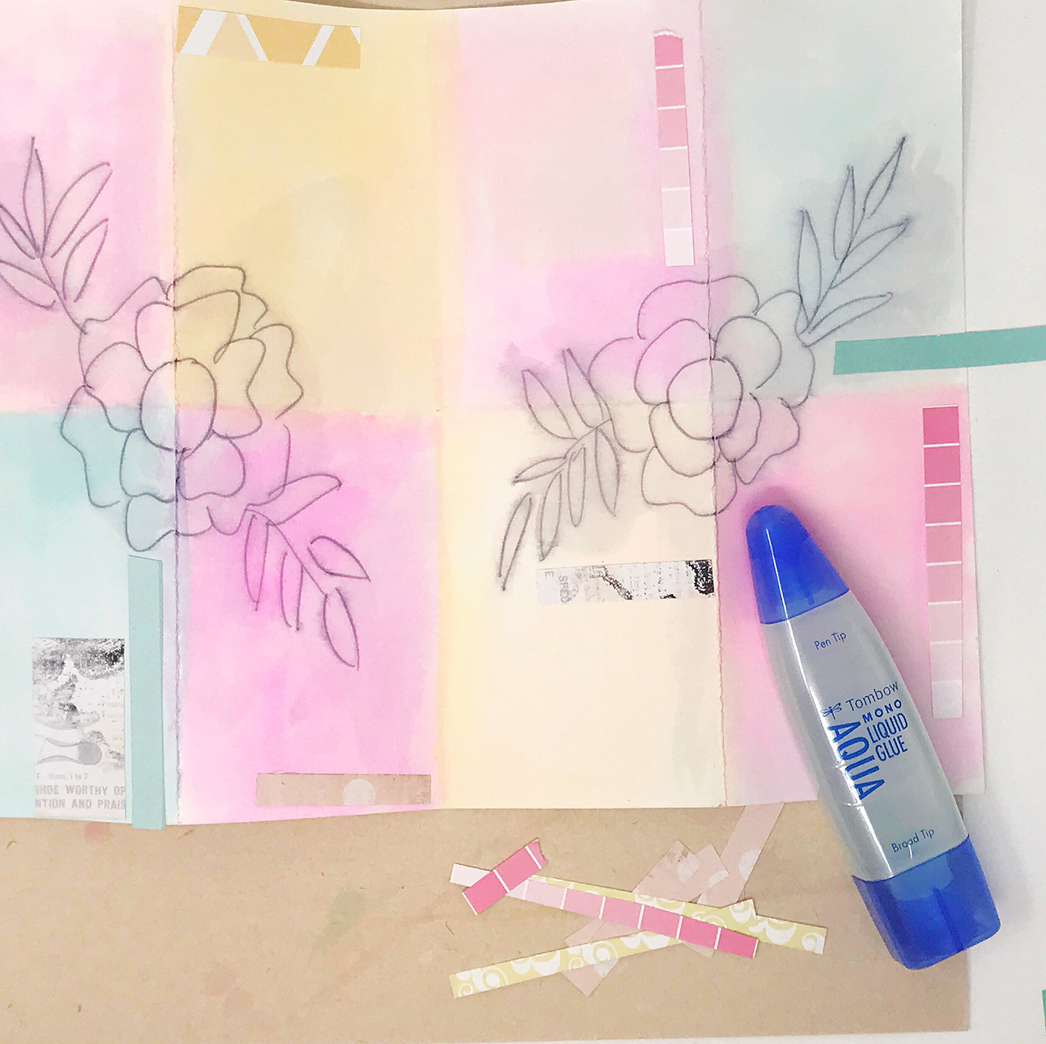 How to Make a Mini Art Journal from Scratch Tombow USA Blog