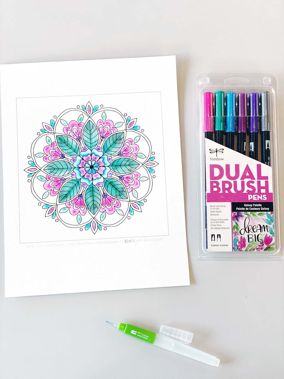Watercolor Using Dual Brush Pens Tombow USA Blog