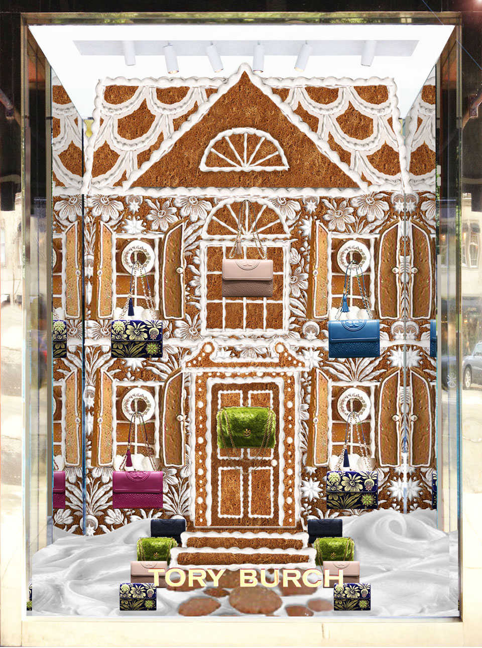 Holiday Issue GingerbreadHouse Windows Tory Daily