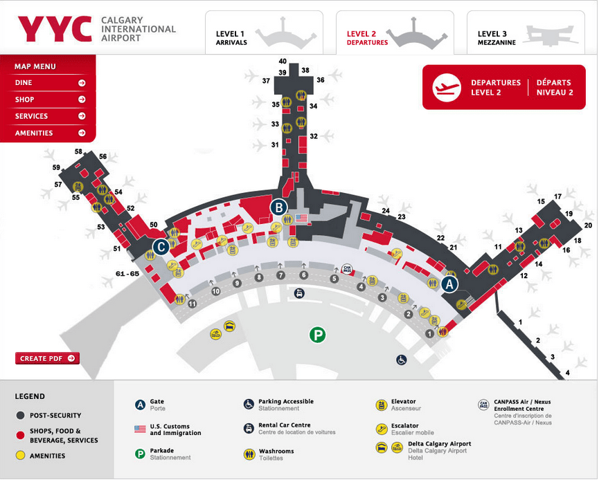 Calgary Airport Review (YYC) tripchi blog