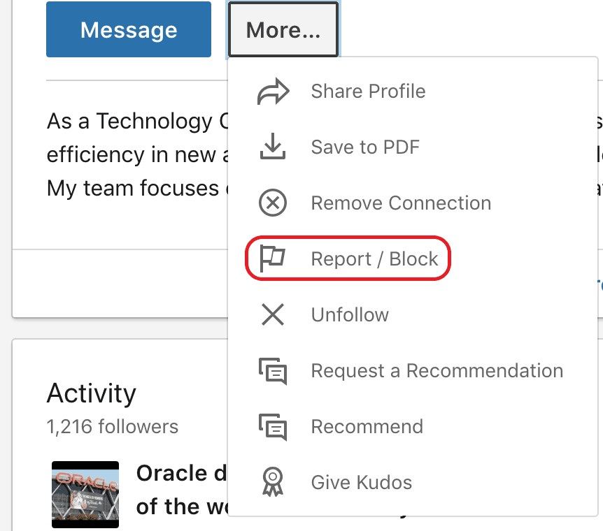 Block Someone on LinkedIn Without Them Knowing Blog Shift