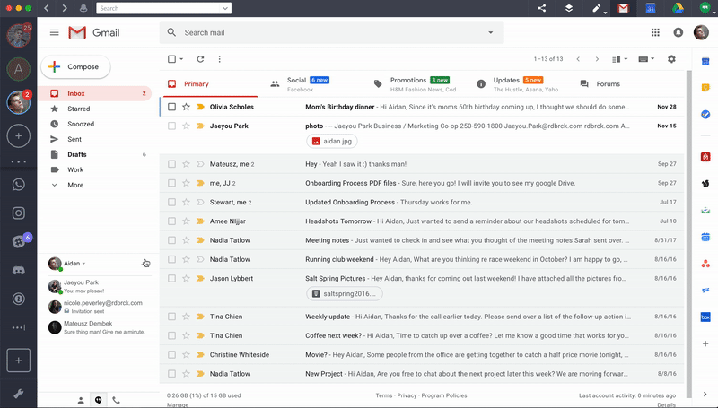 Use Google Hangouts in Gmail for Quick Chats Blog Shift