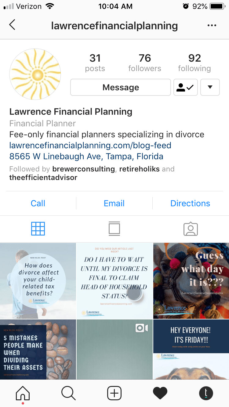 How to Use Instagram for Your Financial Planning Business Twenty Over Ten