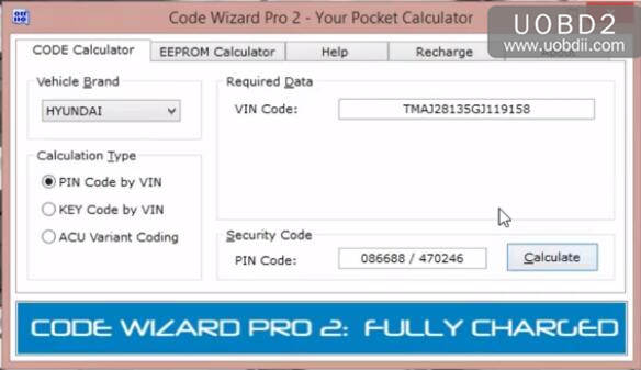 How to Use CWP2 Calculator to Calculate PIN Code for Hyundai & KIA