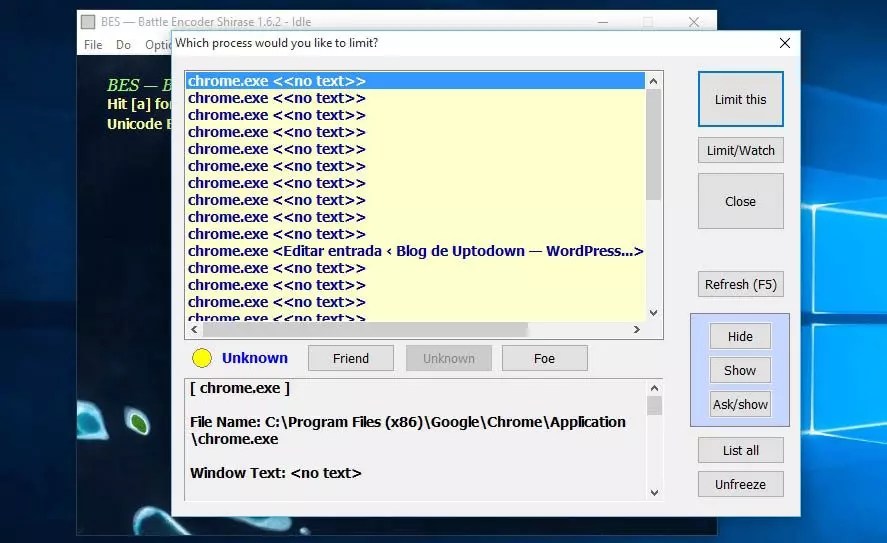 How to limit the RAM consumed by Windows processes