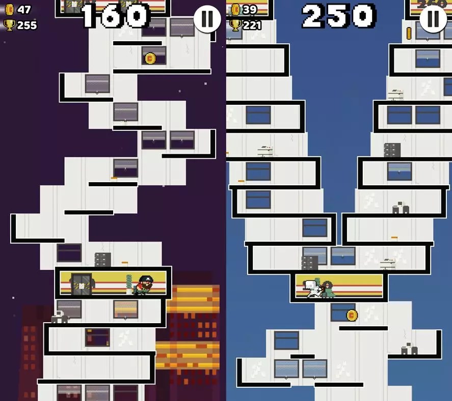 High Risers Scale buildings where jumping is everything