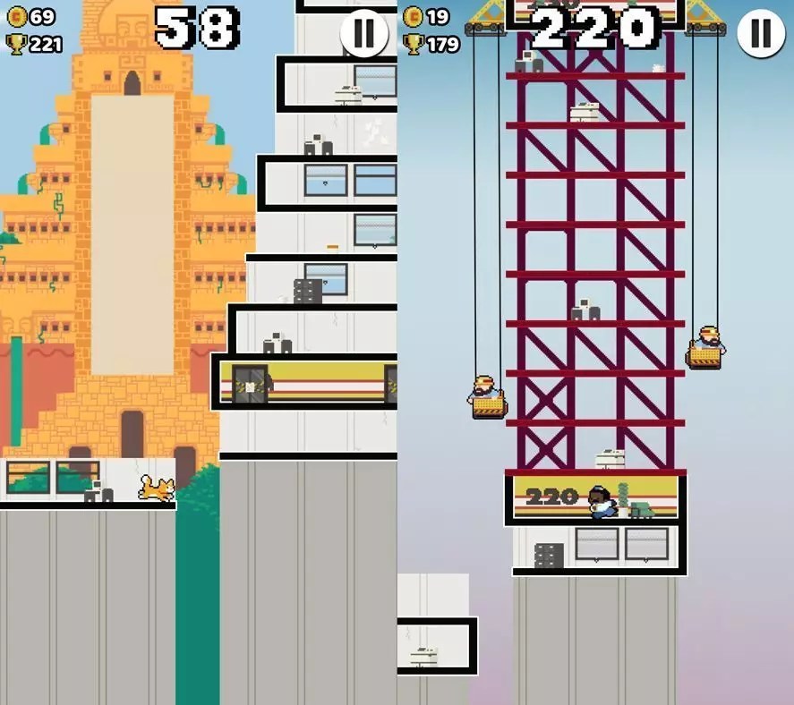 High Risers Scale buildings where jumping is everything