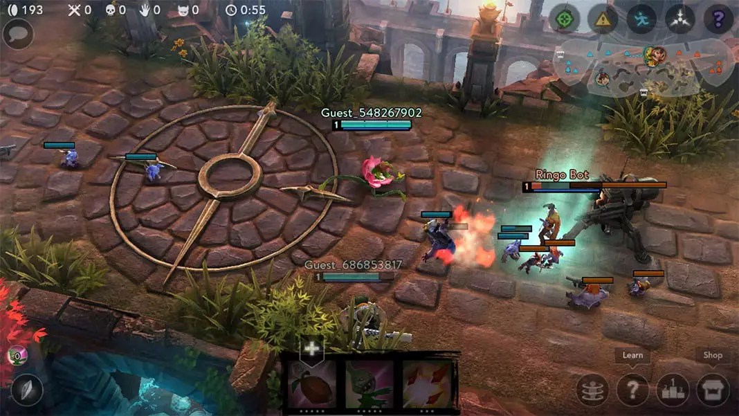 Los MOBA más jugados en Android