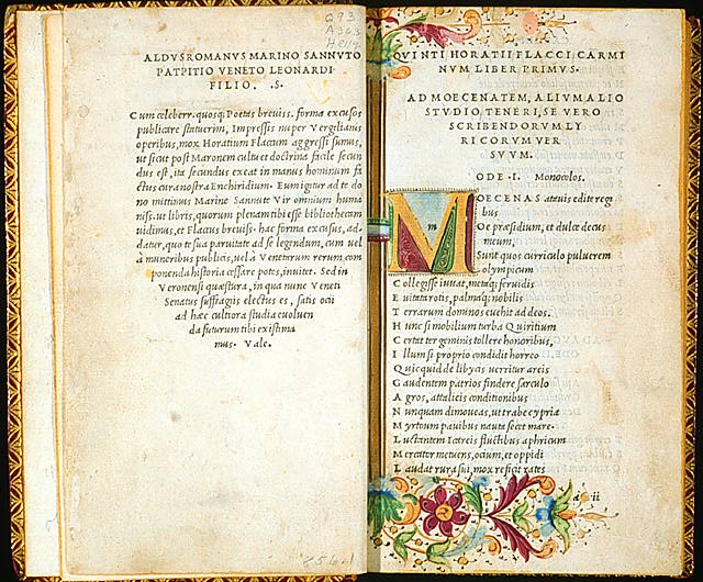 Aldus Manutius Italics, the Semicolon, and Pocket Books Aldus Manutius Italics, the Semicolon, and Pocket Books