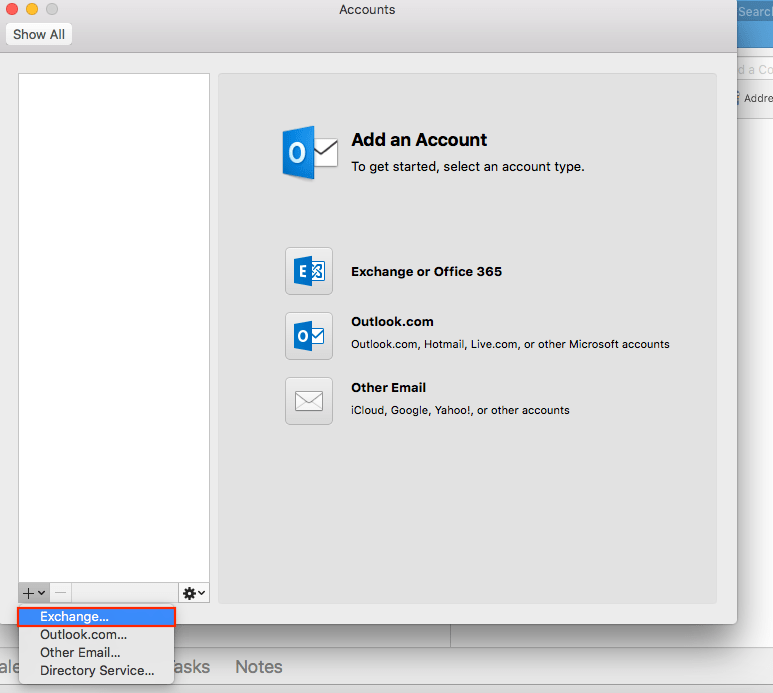 UVM Tech Team Configuring Outlook 2016 for UVM Exchange OS X