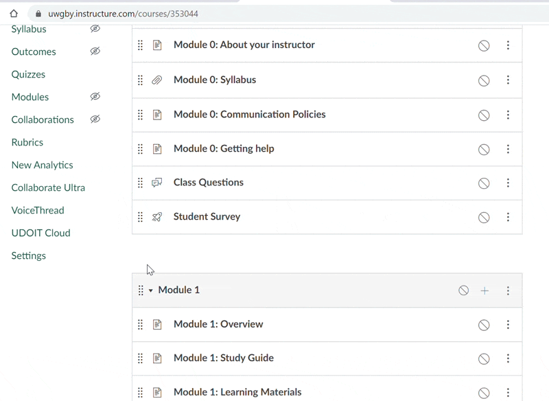 Organizing Canvas to Improve the Student Experience The Cowbell