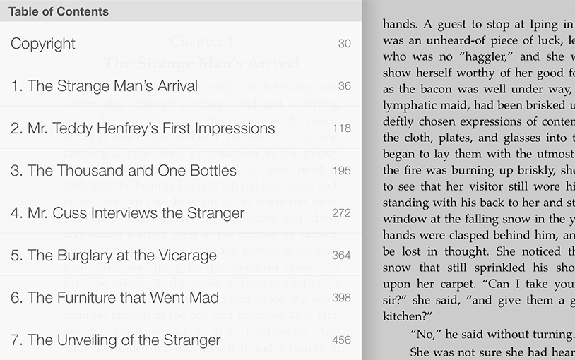 Table of Contents in the Kindle App for iOS Vellum Blog