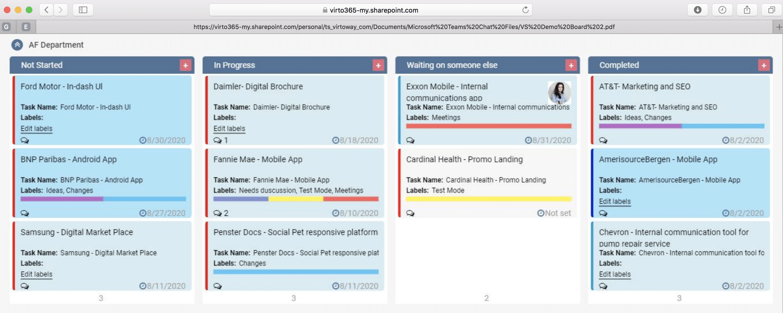 Save to PDF Option for Kanban Board Office 365 App SharePoint Blog