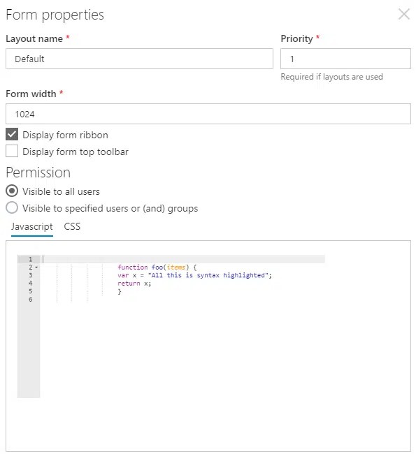 SharePoint Forms Designer Feature Overview