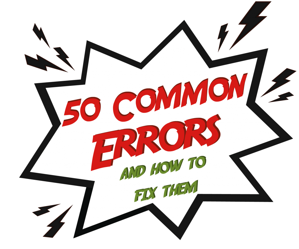 50 Common Errors Check Grammar Avoid Mistakes