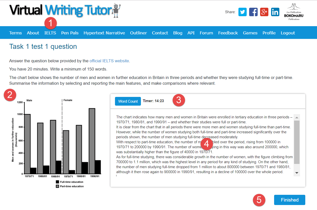 IELTS Practice Test Get Your Band Score! Virtual Writing Tutor Blog