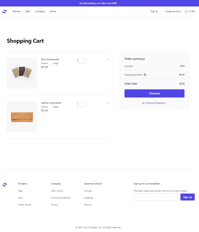 Creating a basic shopping cart system using Laravel Session