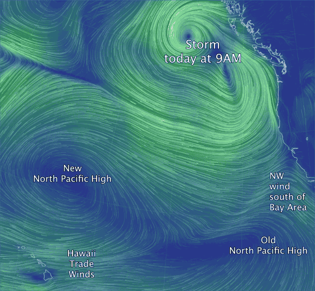 Why no NW clearing wind after this storm. Blog