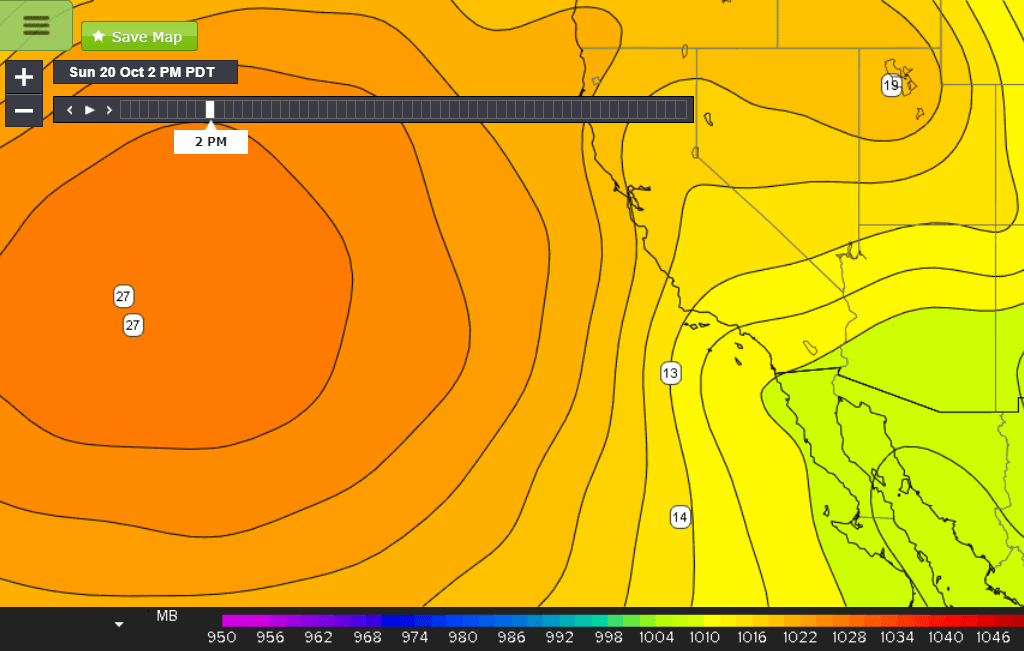Fall winds at Jalama