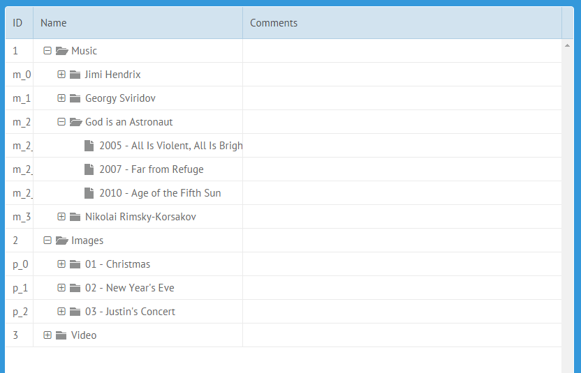 Working with nested data in ix UI