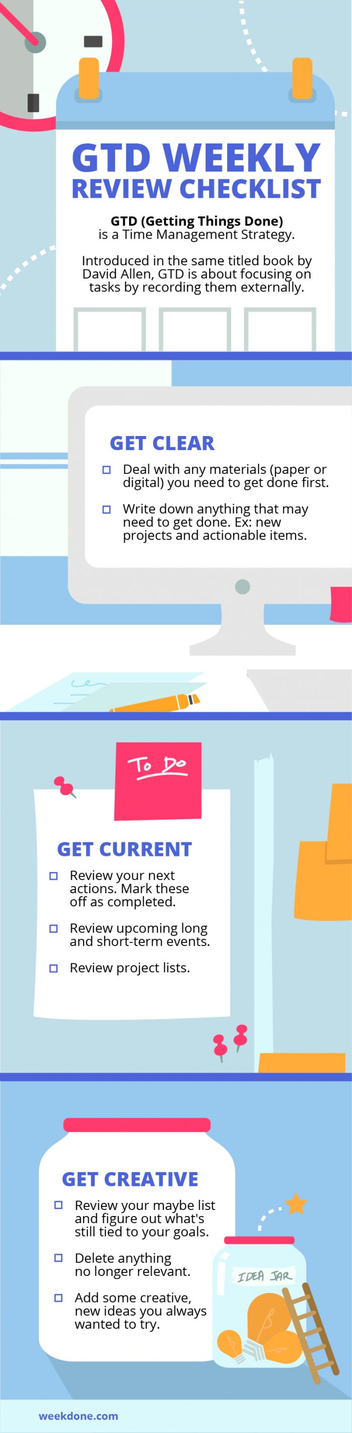 The Best GTD Weekly Review Checklist With Free PDF