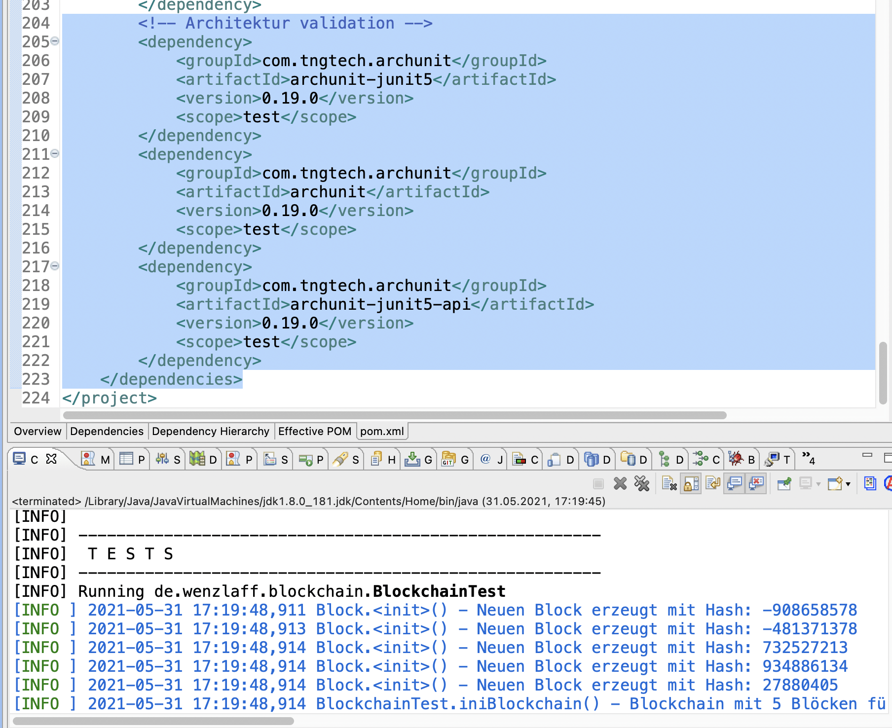 ArchUnit in Version 0.19.0 veröffentlicht oder wie validiere ich die
