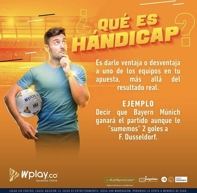 Apuestas online en Wplay.co ¿Qué es hándicap en las