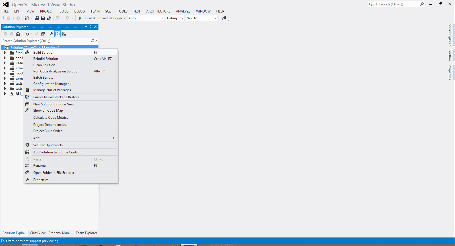 How to compile opencv 2.4.3 x86 and x64 using Visual Studio 2012.