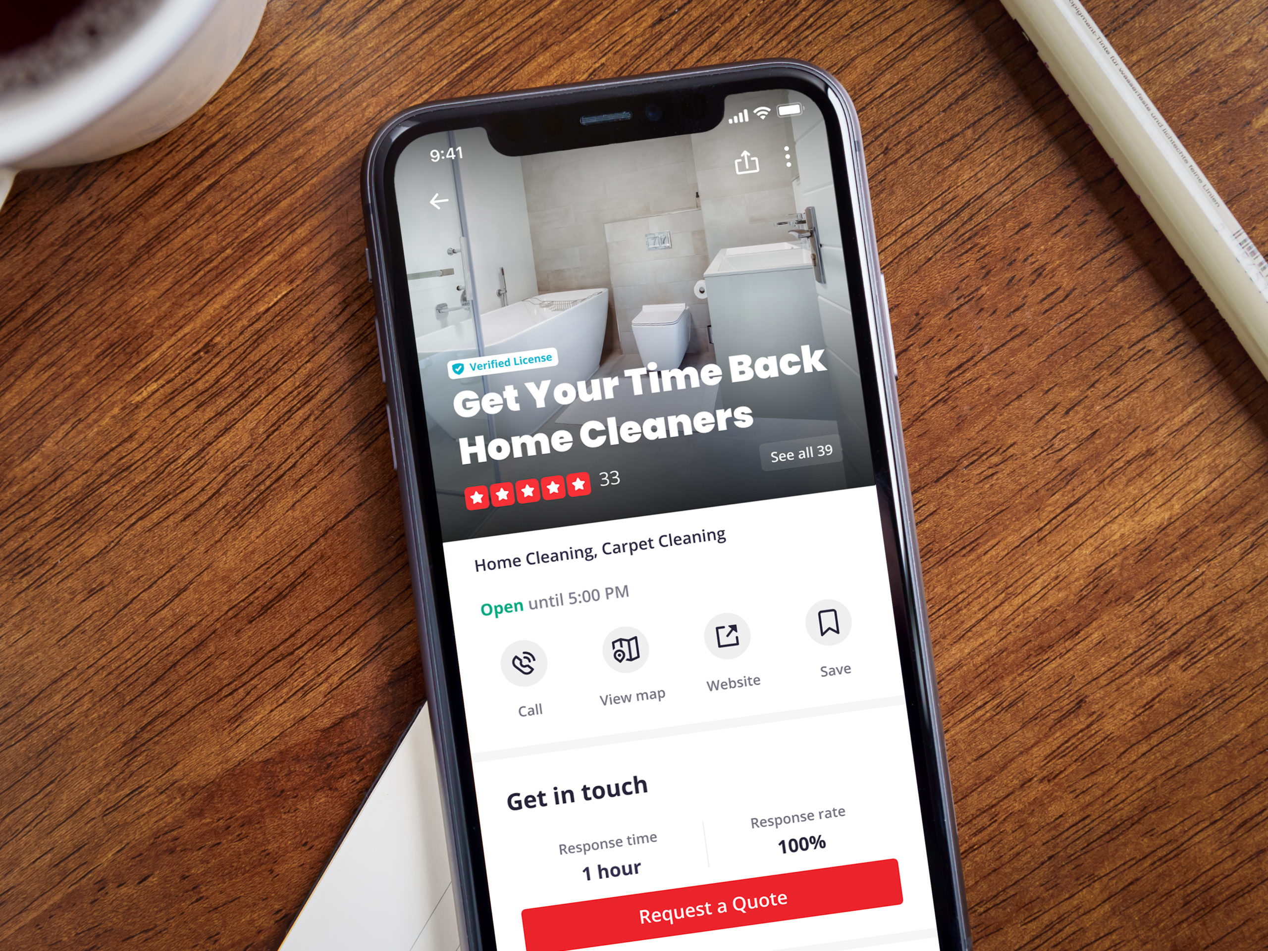Yelp springs for cleaning, offering to cover the costs of a year of